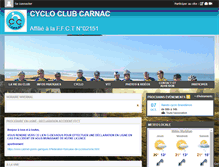 Tablet Screenshot of cyclo-club-carnac.org